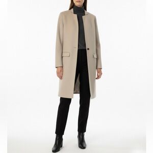 MACKAGE Double-Face 100% Wool Coat Sand Tan Spring OldMoney Aesthetic Size Small